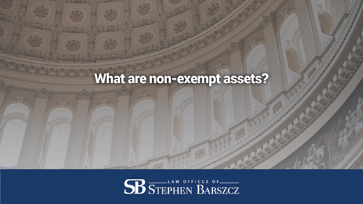 What are non-exempt assets?