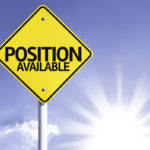 Position Available road sign with sun background